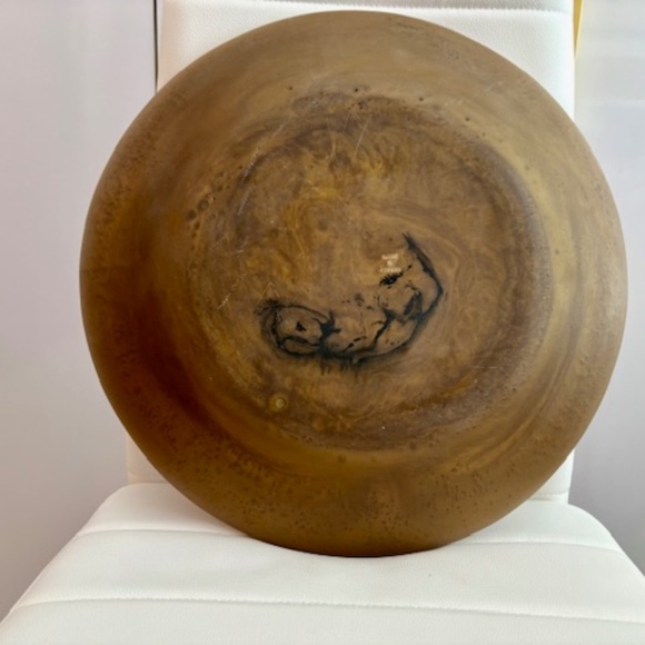 Artisan Tan Fiber Art Bowl - Picture 4 of 5